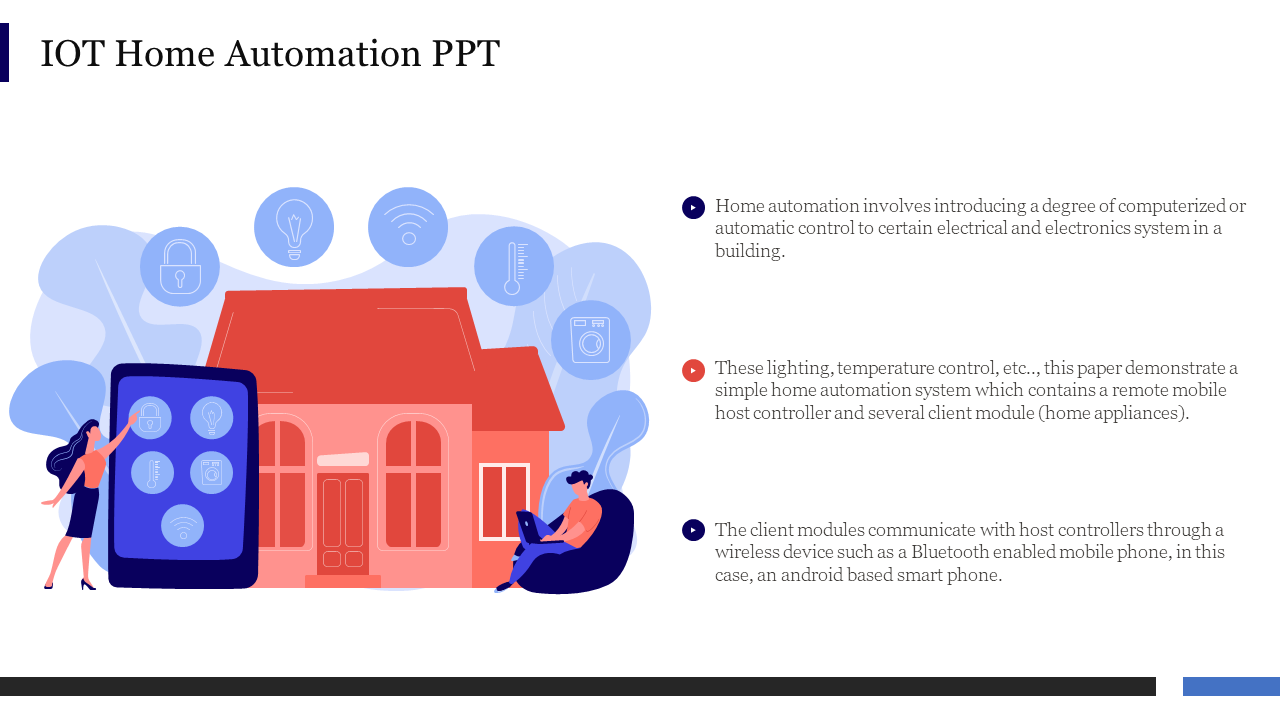 Creative IOT Home Automation PPT Presentation Slide